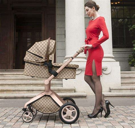 hot mom stroller gucci|newborn baby wearing Gucci.